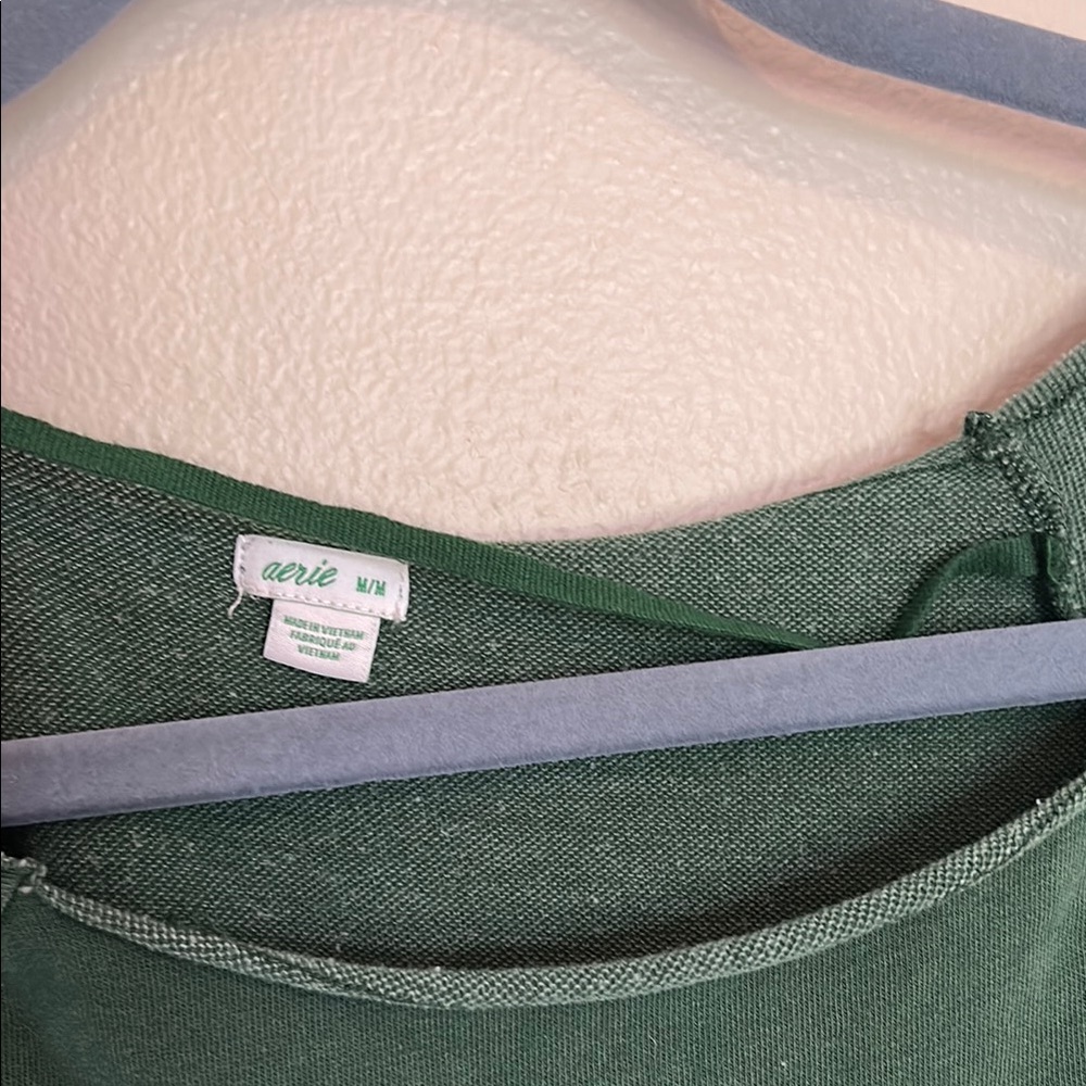 Aerie Green  Long Sleeve Romper - Picture 3 of 4